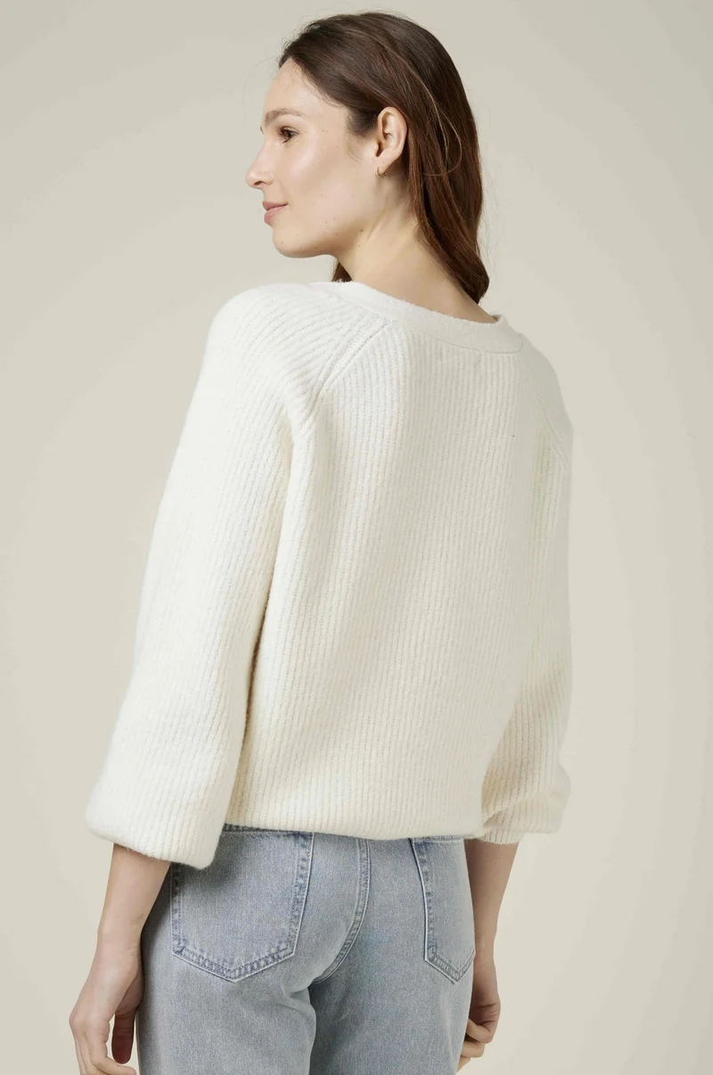 Strickjacke • PERLA • creme
