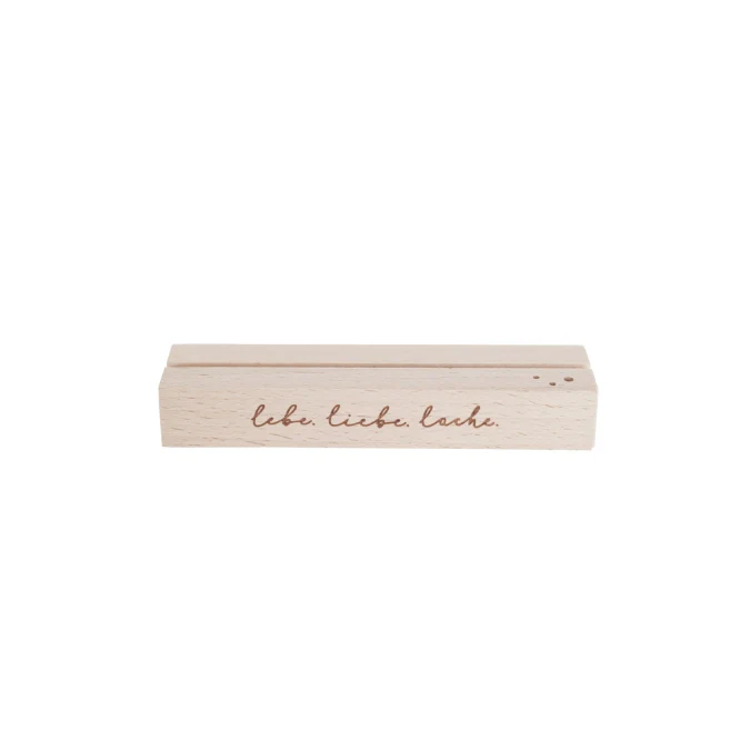 Karten- & Blumenhalter • Lebe Liebe Lache