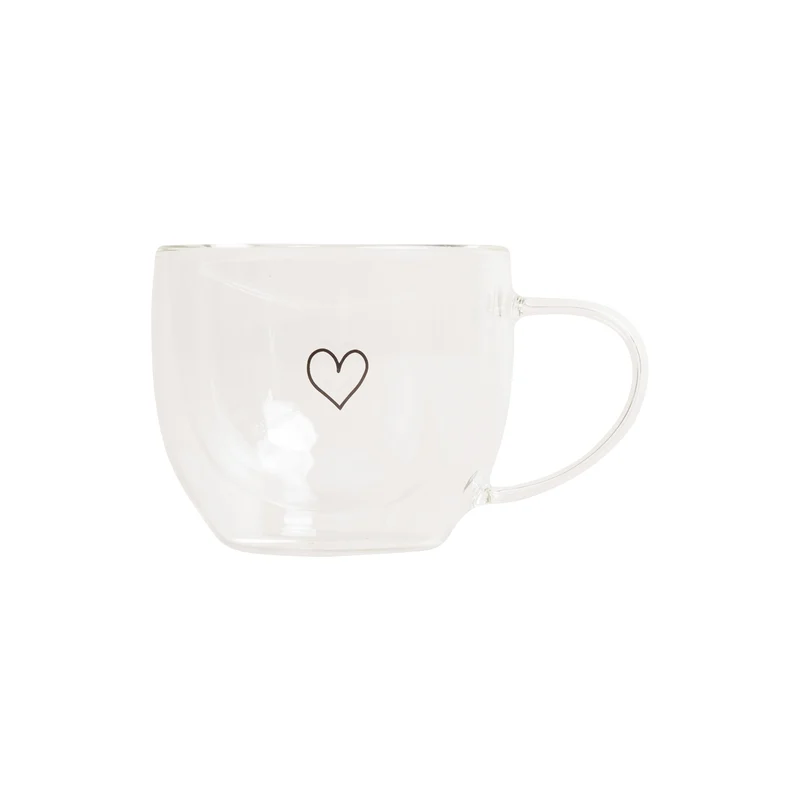 Doppelwandiges Glas • Herz 250ml