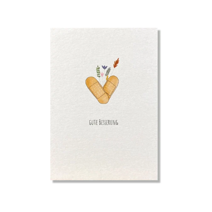 Postkarte • Gute Besserung