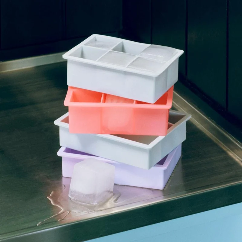 Eiswürfelform Silikon XXL Pink - HAY