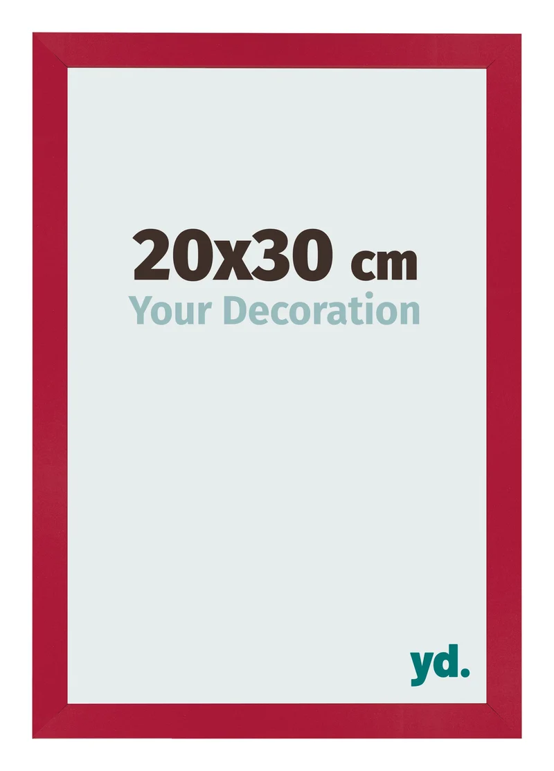 Bilderrahmen 20x30 cm - Rot - MDF - Bologna