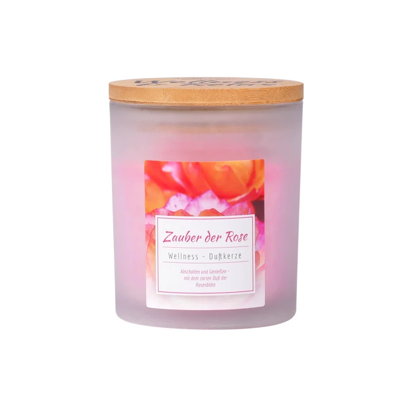 Wellnesskerze • Zauber der Rose