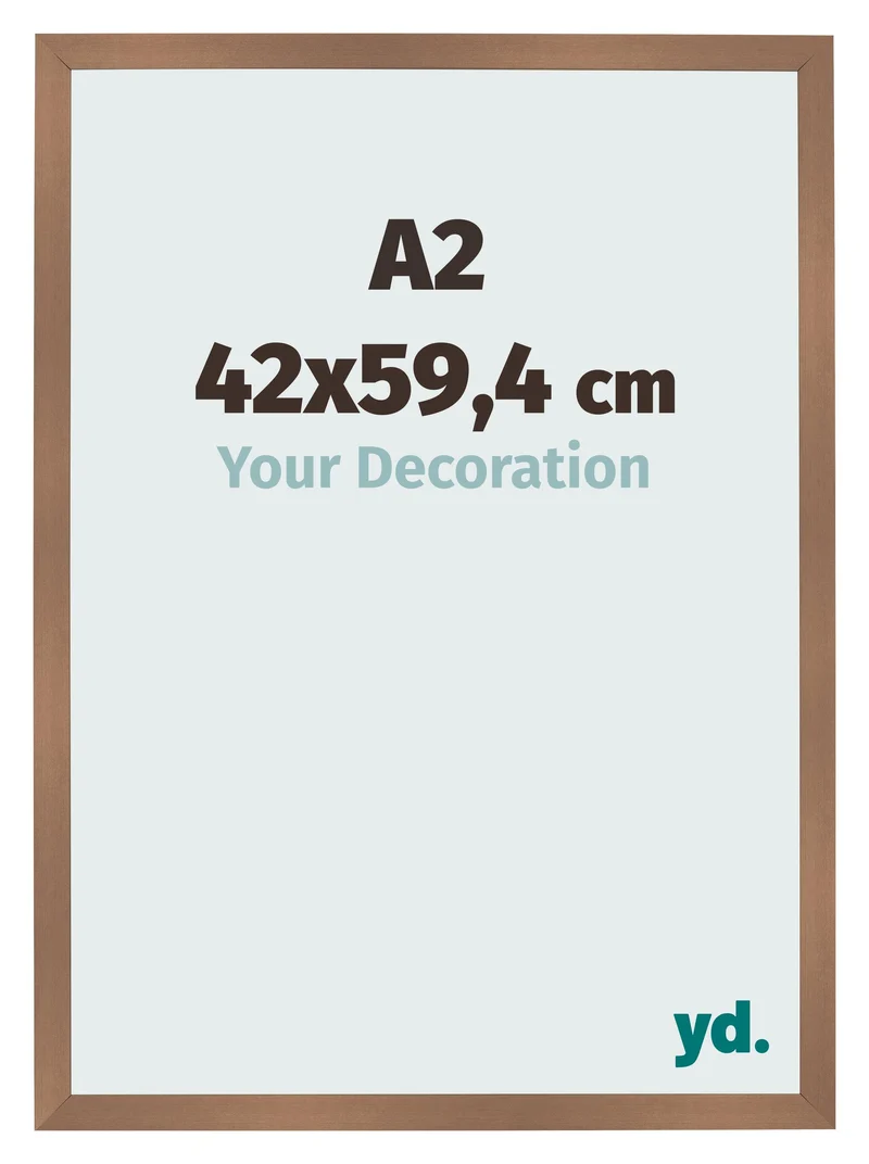 Bilderrahmen A2 - 42x59,4 cm - Kupfer Dekor - MDF - Bologna