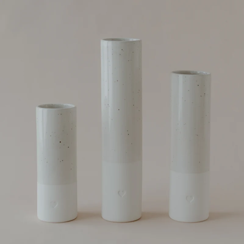 Vase Keramik - L - mit Herz