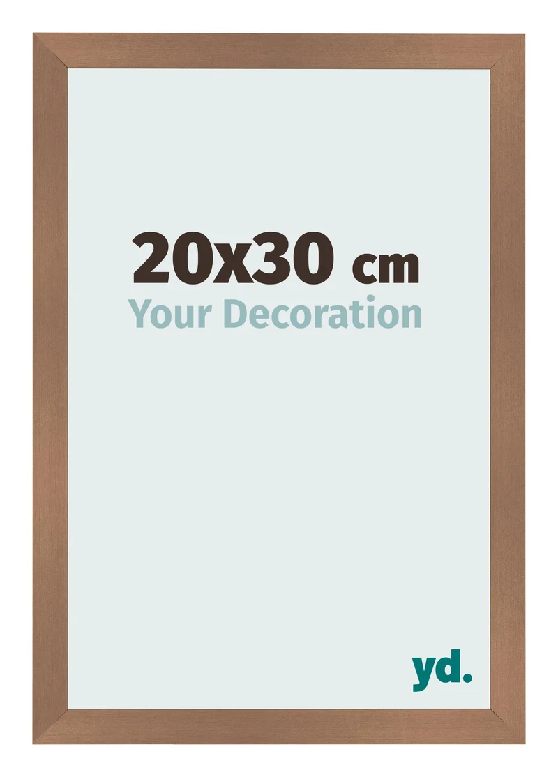 Bilderrahmen 20x30 cm - Kupfer Dekor - MDF - Bologna