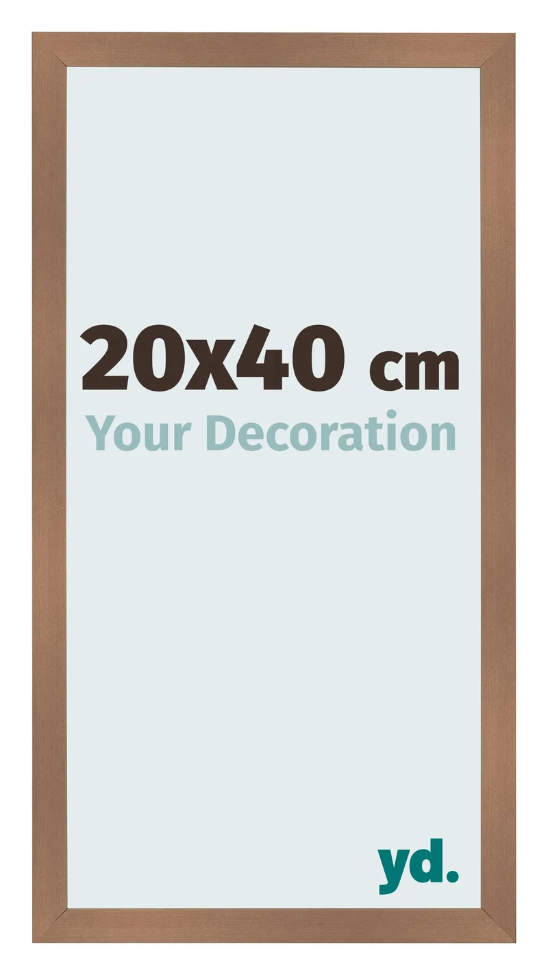 Bilderrahmen 20x40 cm - Kupfer Dekor - MDF - Bologna