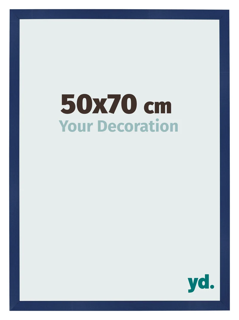 Bilderrahmen 50x70 cm - Dunkelblau Gewischt - MDF - Bologna