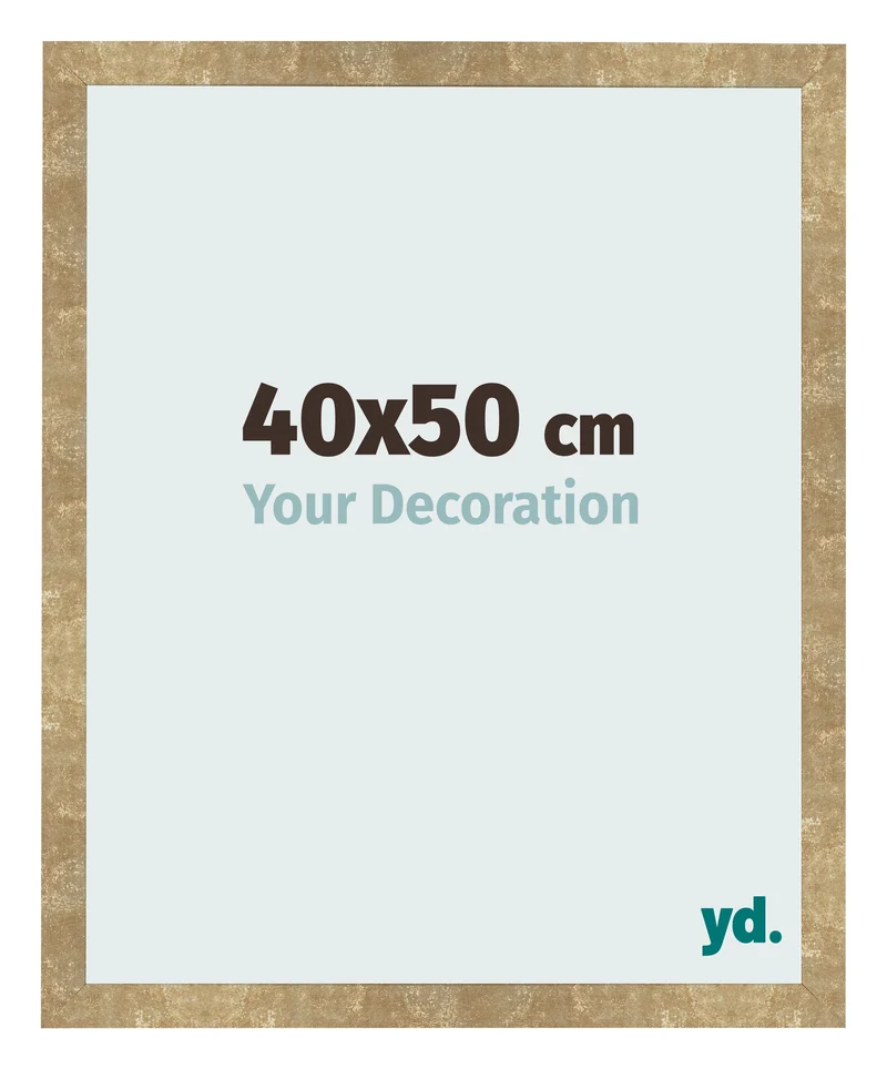 Bilderrahmen 40x50 cm - Gold Antik - MDF - Bologna