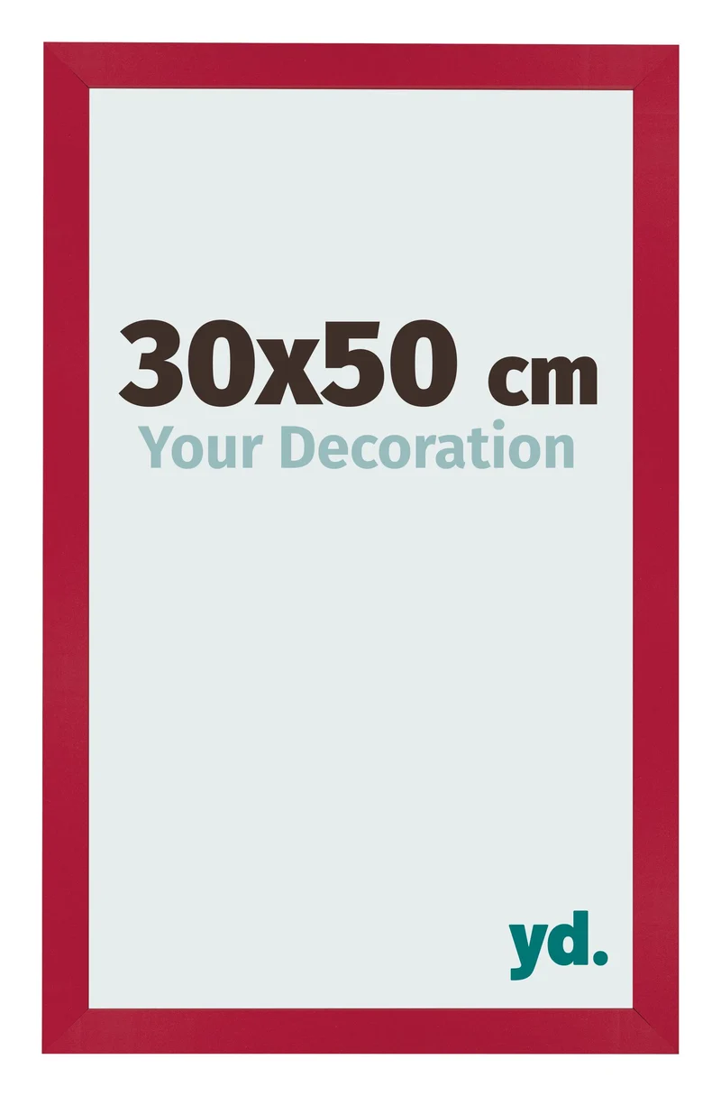 Bilderrahmen 30x50 cm - Rot - MDF - Bologna