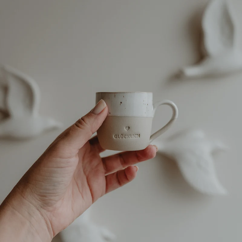 Espresso Tasse - Glücklich