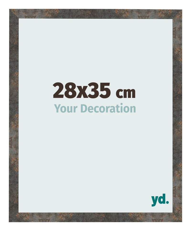 Bilderrahmen 28x35 cm - Oxidiertes Metall - MDF - Bologna