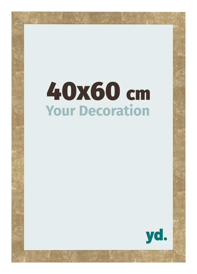 Bilderrahmen 40x60 cm - Gold Antik - MDF - Bologna