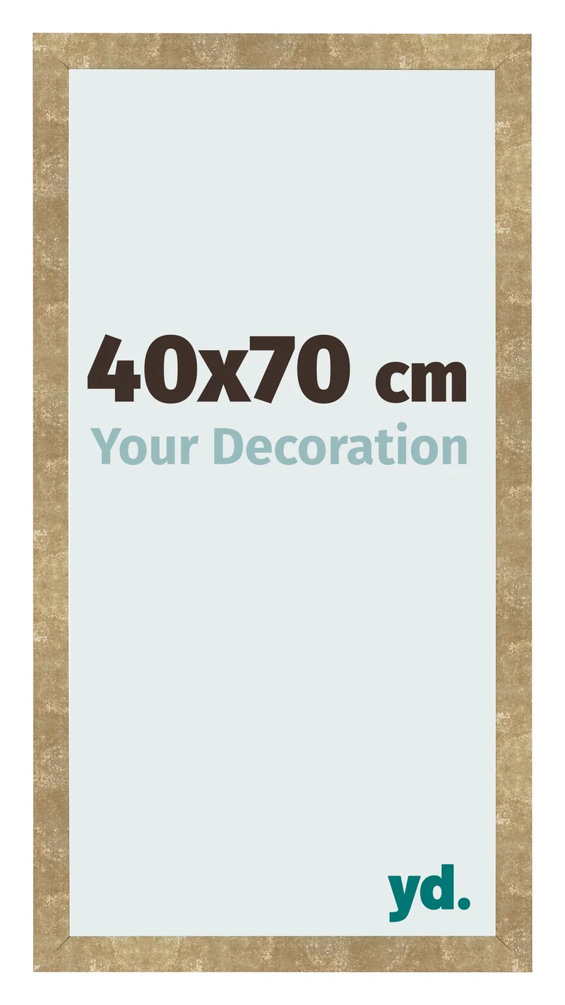 Bilderrahmen 40x70 cm - Gold Antik - MDF - Bologna