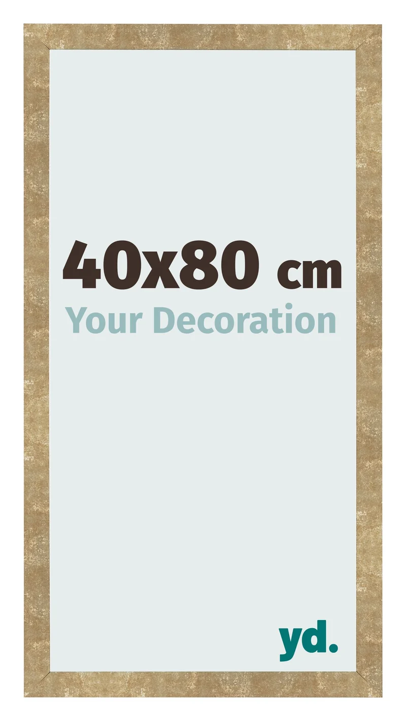 Bilderrahmen 40x80 cm - Gold Antik - MDF - Bologna