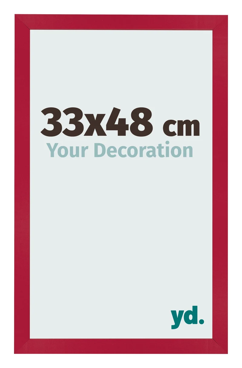 Bilderrahmen 33x48 cm - Rot - MDF - Bologna