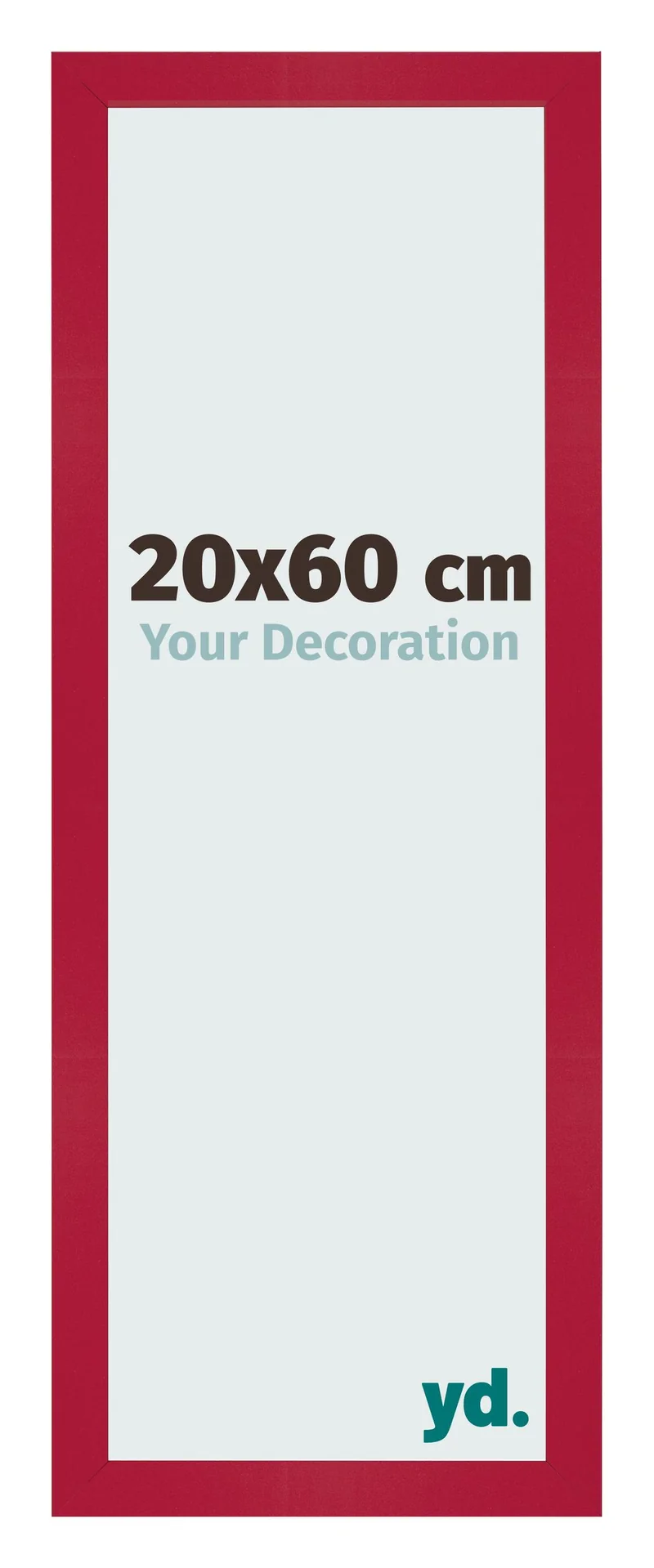 Bilderrahmen 20x60 cm - Rot - MDF - Bologna