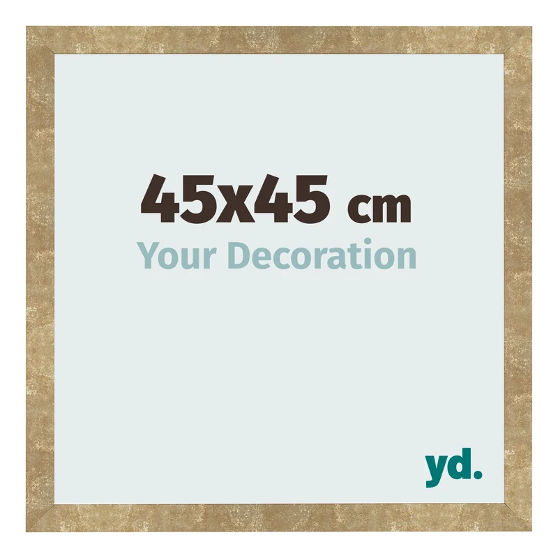 Bilderrahmen 45x45 cm - Gold Antik - MDF - Bologna