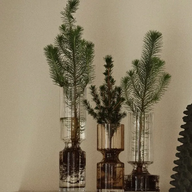 Hyazinthen Vase Smoke Glas H20 - Broste Copenhagen