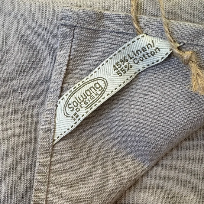 Geschirrtuch • Halbleinen • warm grey