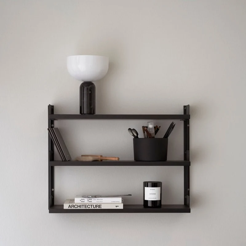 Wandregal Tea Shelf Schwarz - New Works
