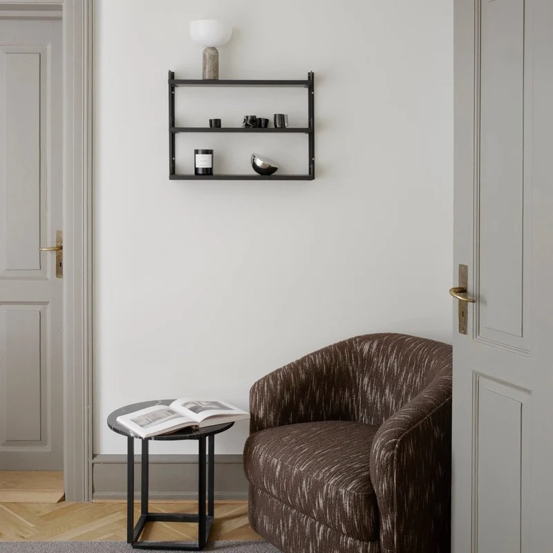 Wandregal Tea Shelf Schwarz - New Works