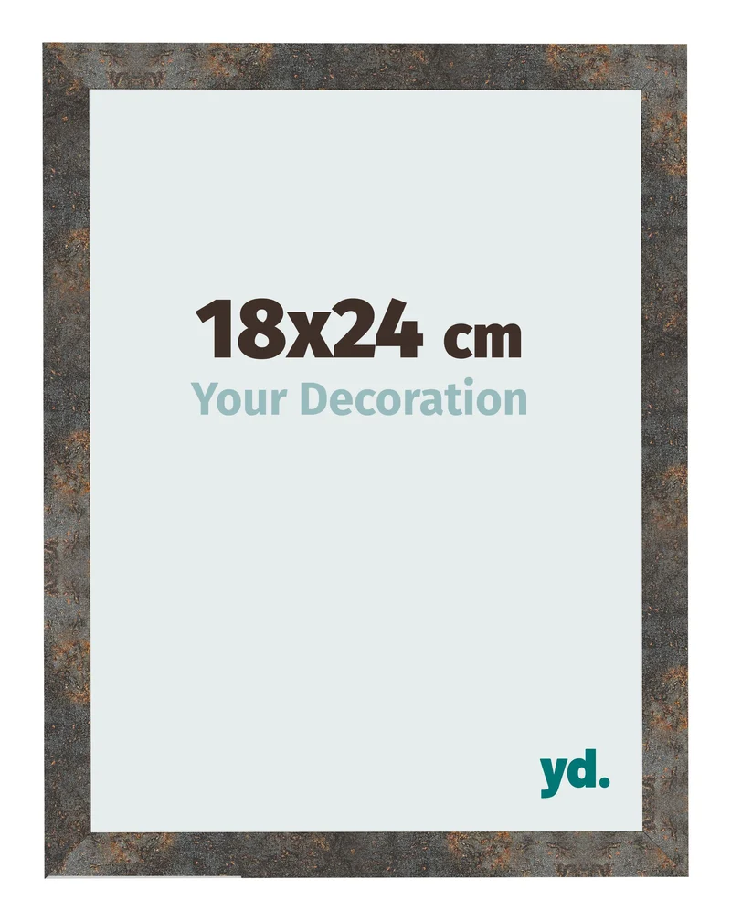 Bilderrahmen 18x24 cm - Oxidiertes Metall - MDF - Bologna