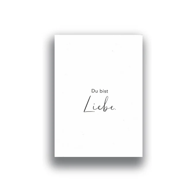 Postkarte • Du bist Liebe