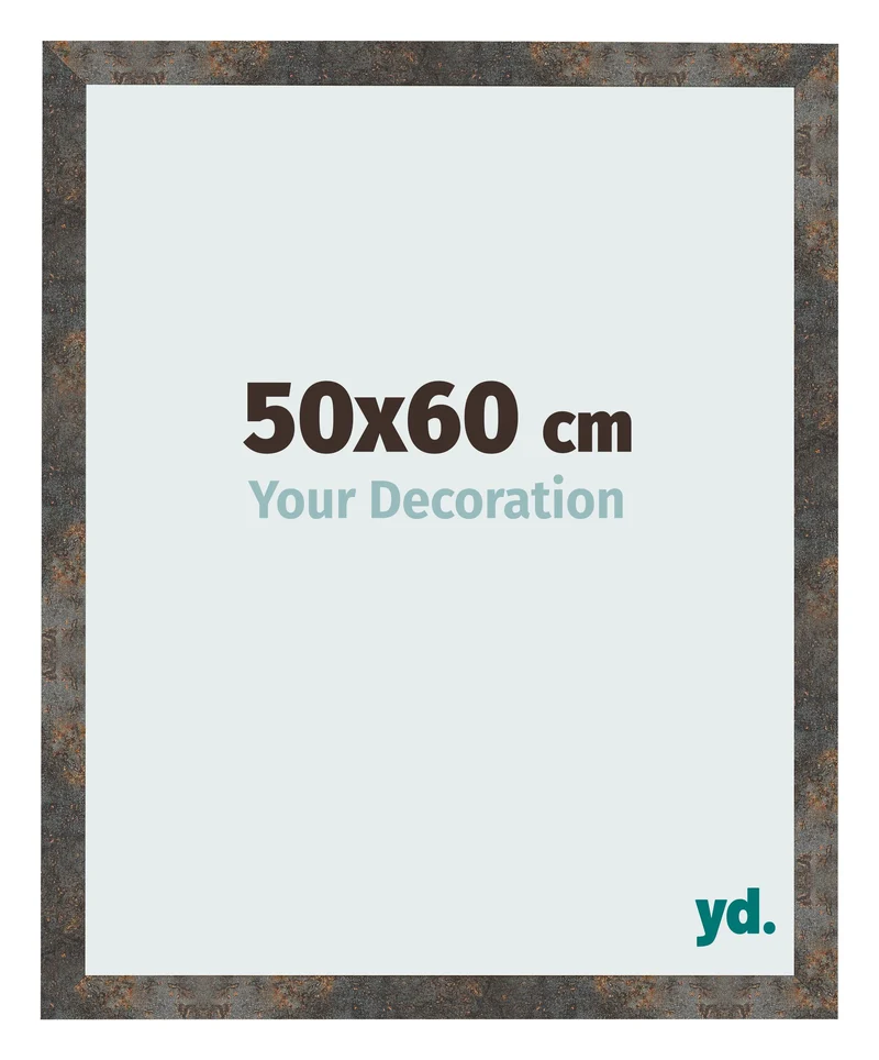 Bilderrahmen 50x60 cm - Oxidiertes Metall - MDF - Bologna