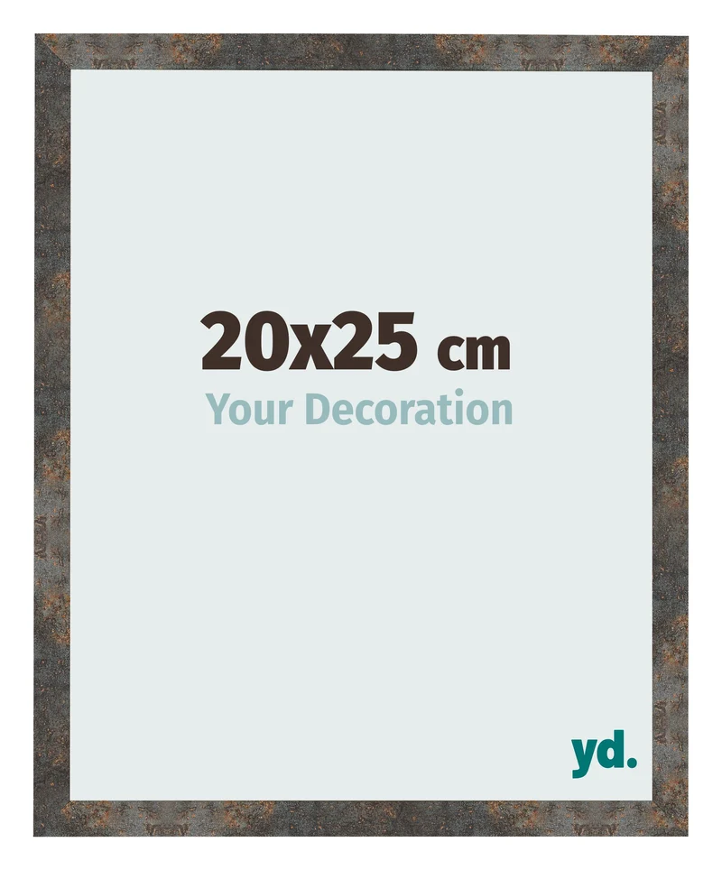 Bilderrahmen 20x25 cm - Oxidiertes Metall - MDF - Bologna