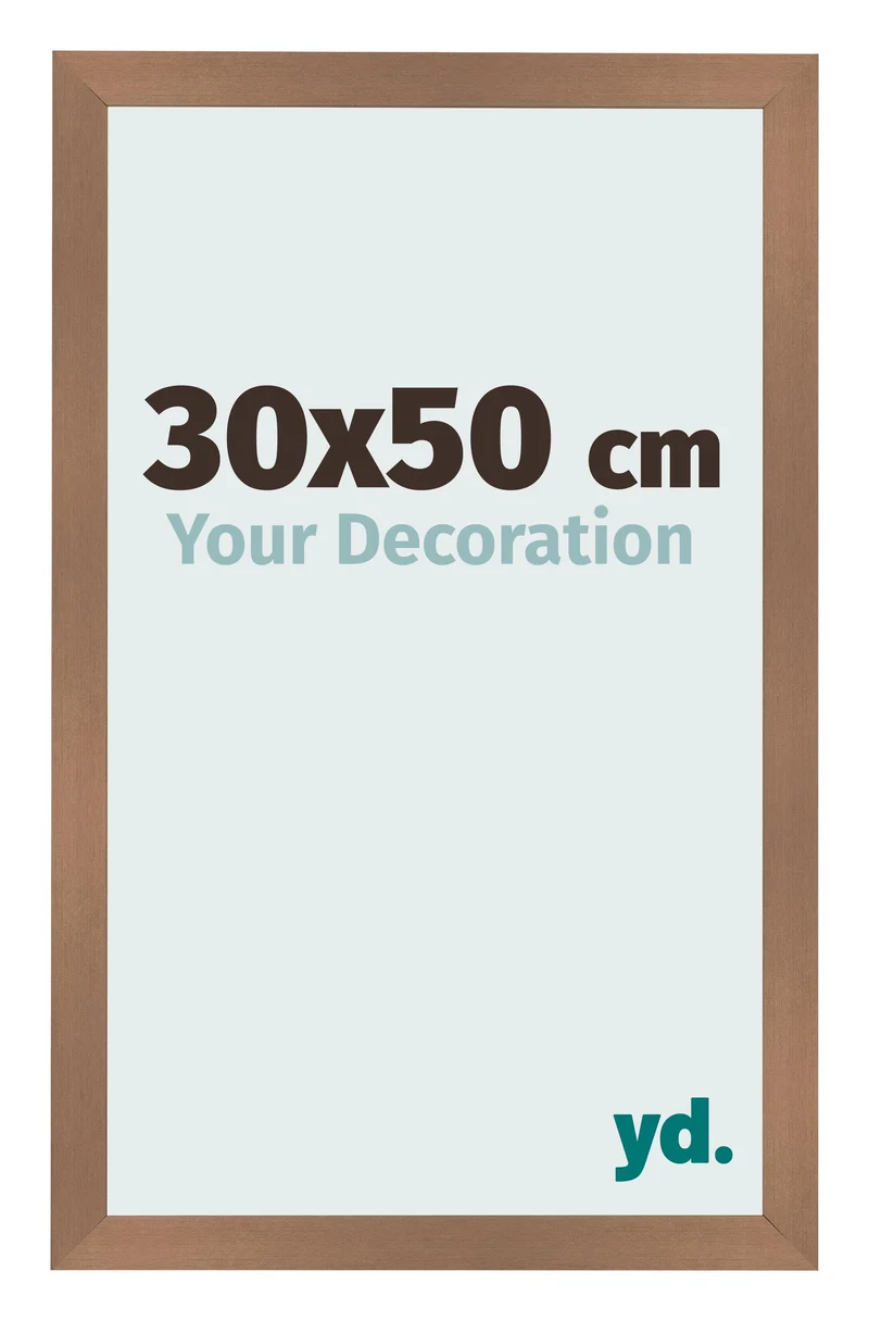 Bilderrahmen 30x50 cm - Kupfer Dekor - MDF - Bologna