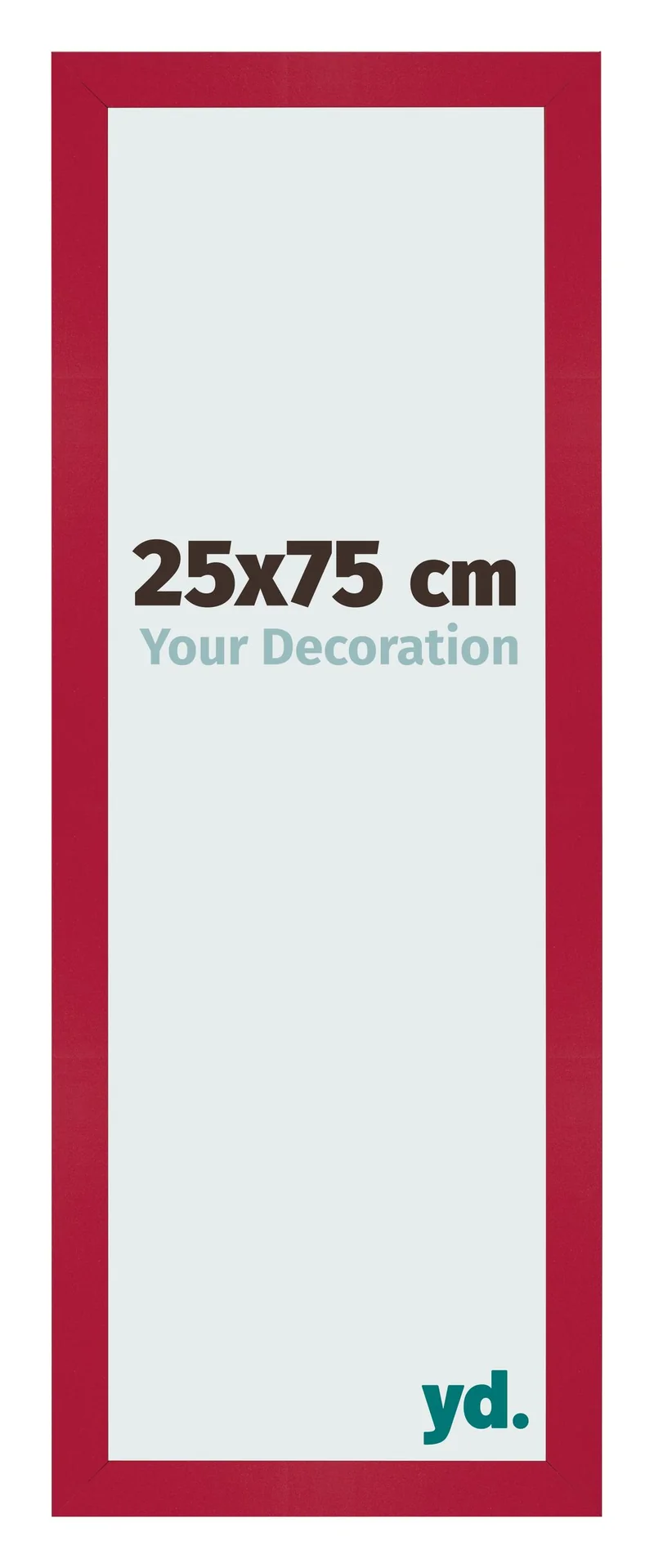 Bilderrahmen 25x75 cm - Rot - MDF - Bologna