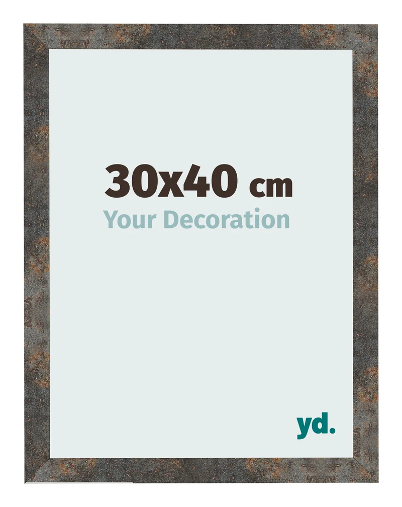 Bilderrahmen 30x40 cm - Oxidiertes Metall - MDF - Bologna