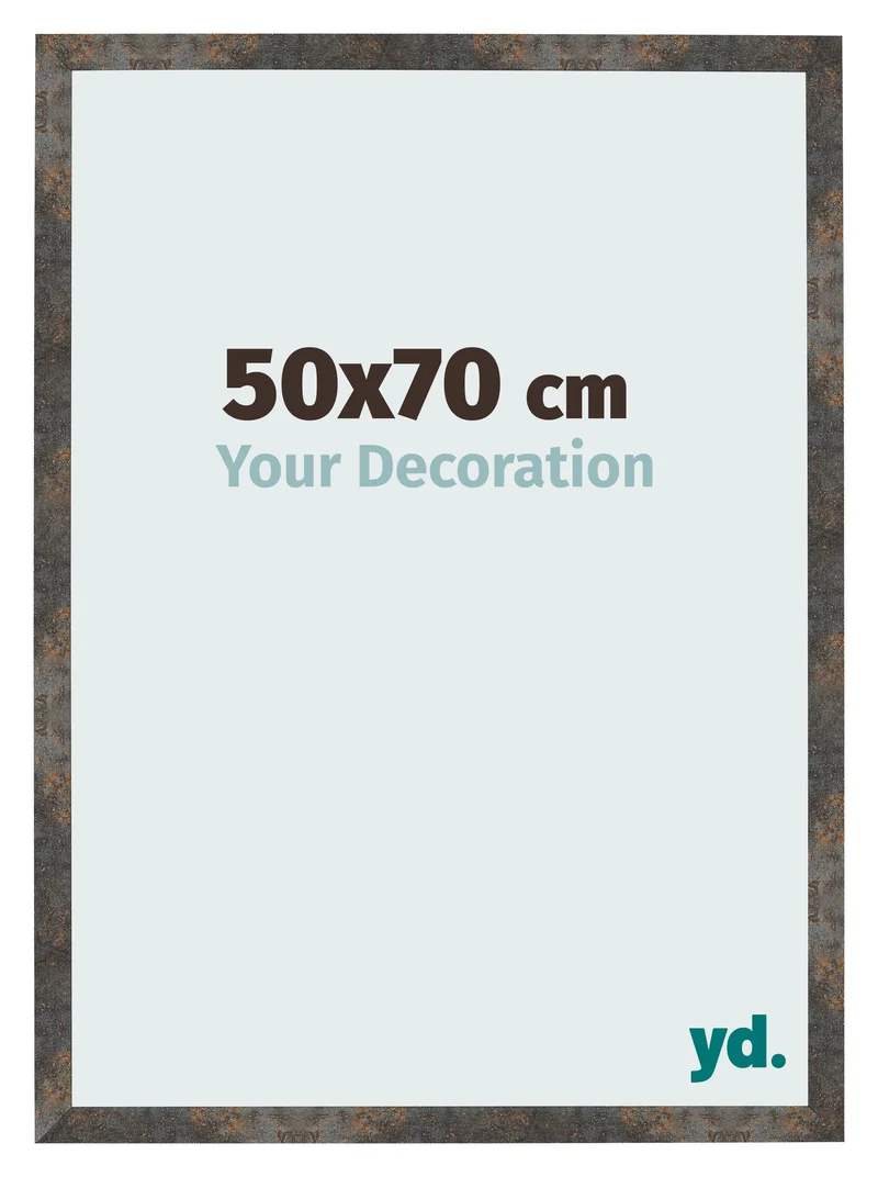 Bilderrahmen 50x70 cm - Oxidiertes Metall - MDF - Bologna