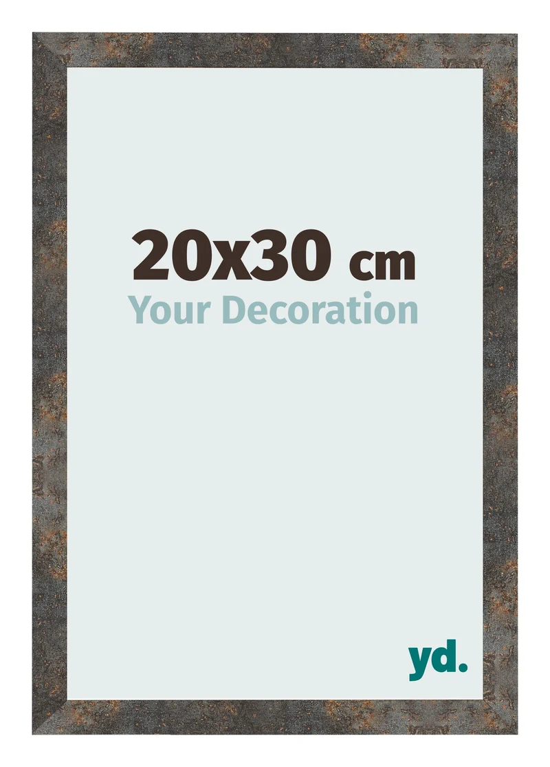 Bilderrahmen 20x30 cm - Oxidiertes Metall - MDF - Bologna