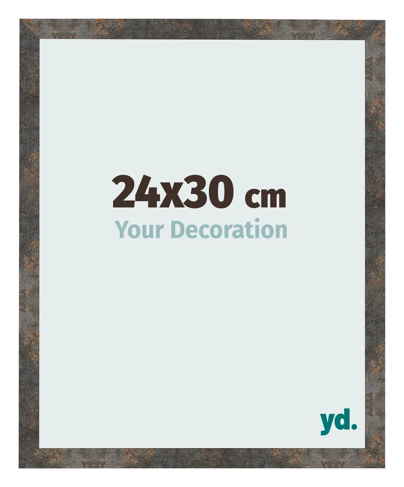 Bilderrahmen 24x30 cm - Oxidiertes Metall - MDF - Bologna