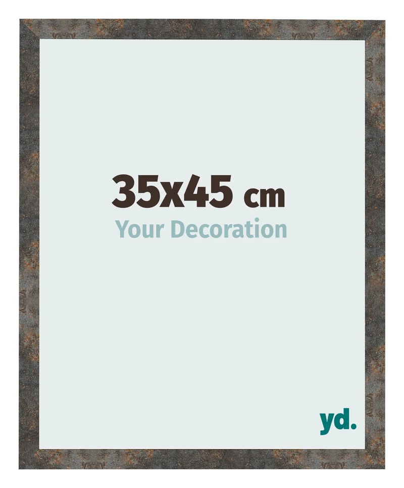 Bilderrahmen 35x45 cm - Oxidiertes Metall - MDF - Bologna
