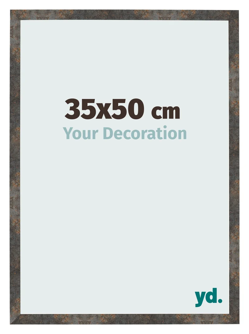 Bilderrahmen 35x50 cm - Oxidiertes Metall - MDF - Bologna