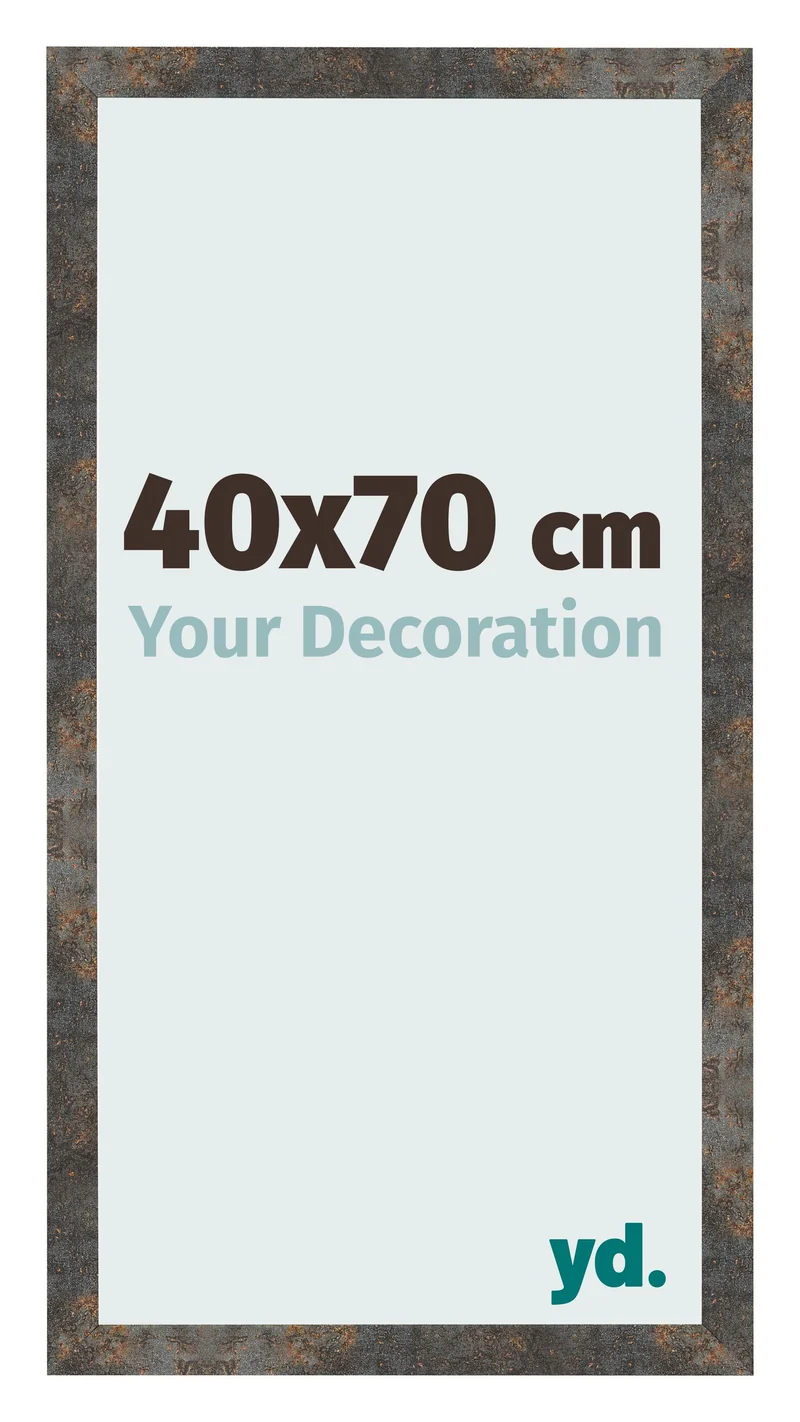 Bilderrahmen 40x70 cm - Oxidiertes Metall - MDF - Bologna