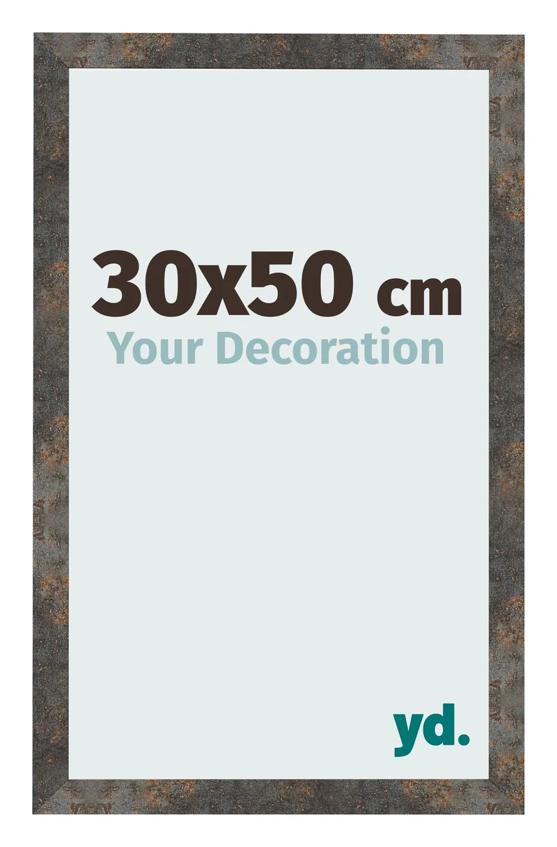 Bilderrahmen 30x50 cm - Oxidiertes Metall - MDF - Bologna