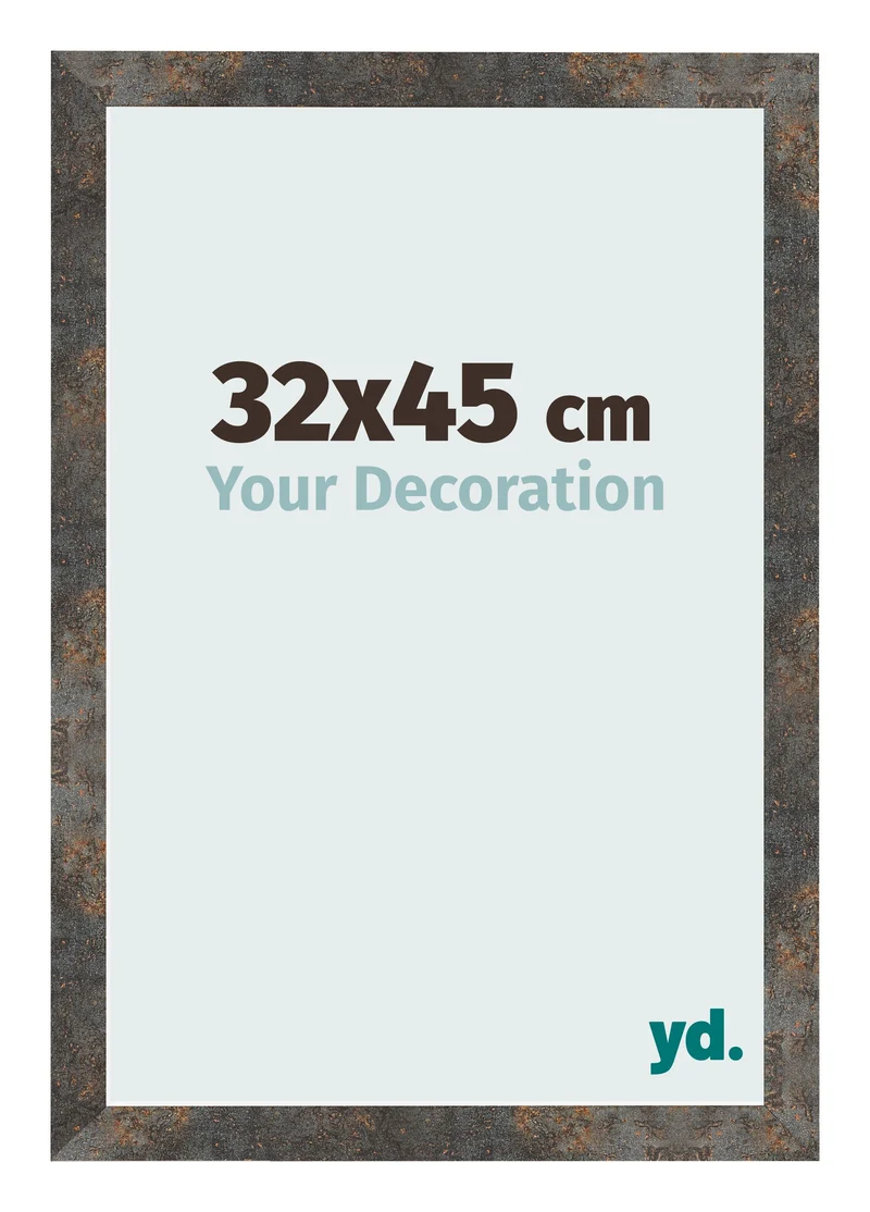Bilderrahmen 32x45 cm - Oxidiertes Metall - MDF - Bologna
