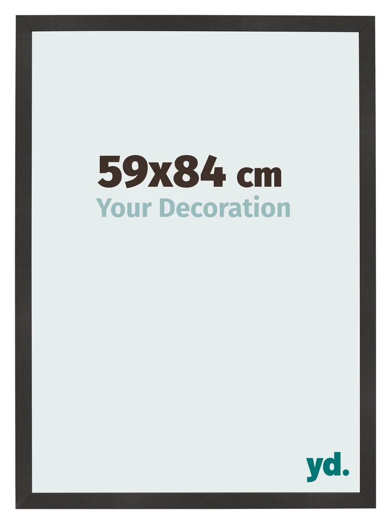 Bilderrahmen 59x84 cm - Schwarz Matt - MDF - Bologna