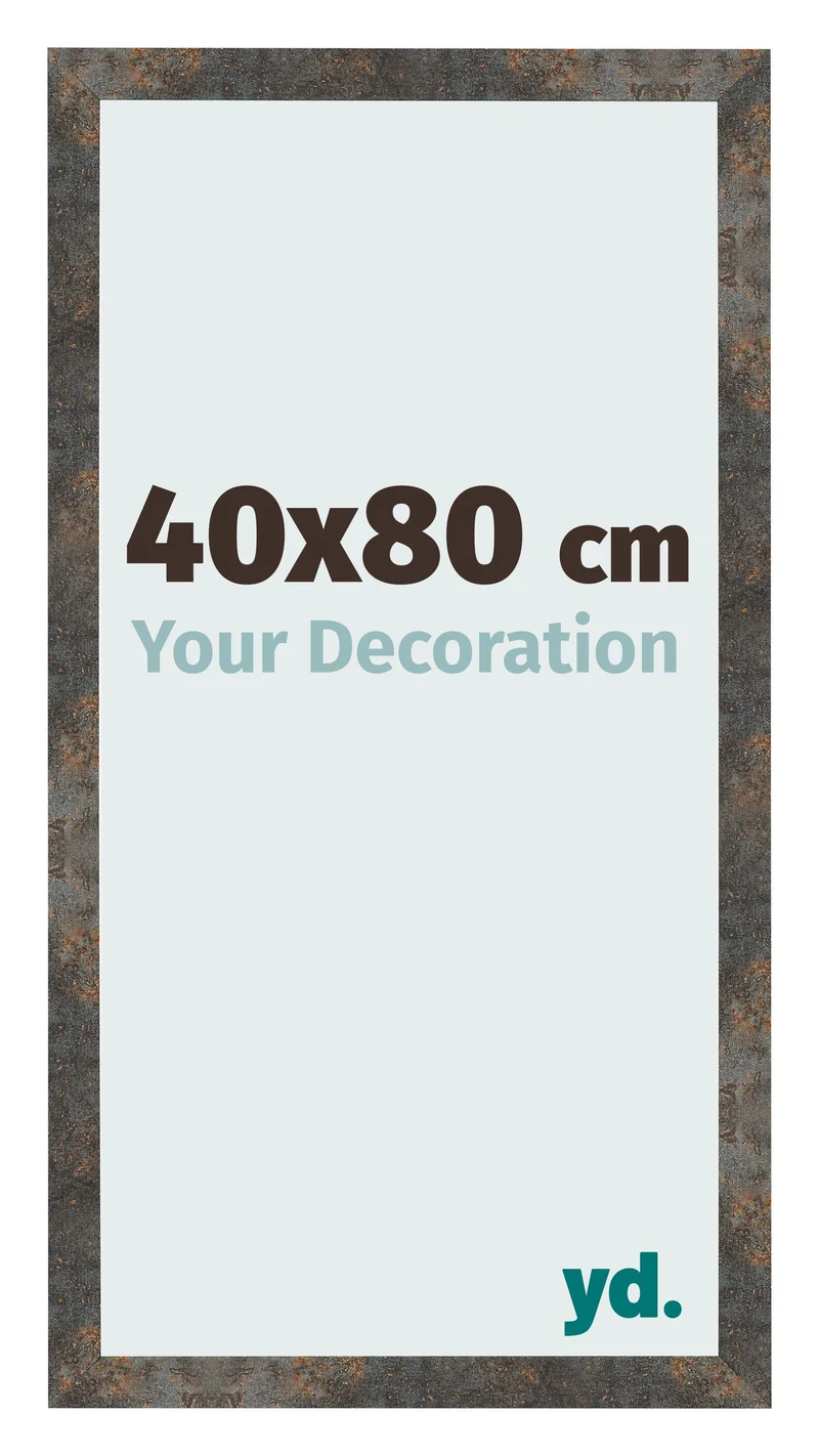 Bilderrahmen 40x80 cm - Oxidiertes Metall - MDF - Bologna