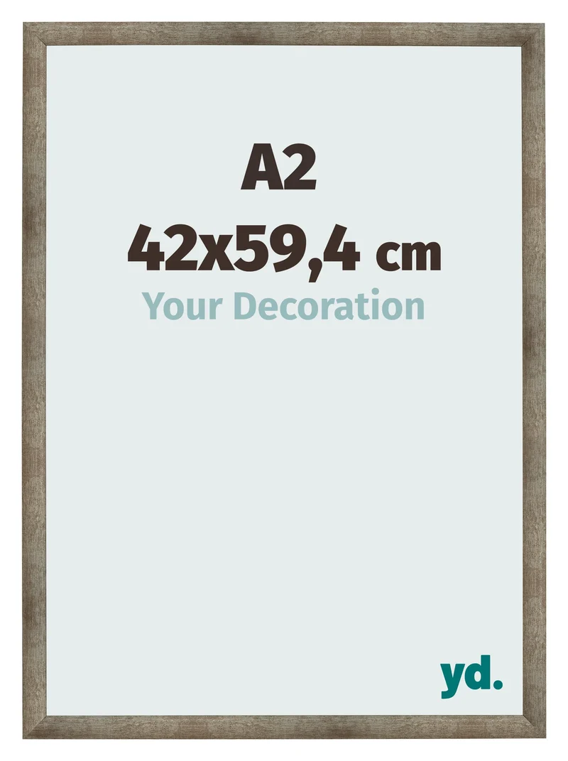 Bilderrahmen A2 - 42x59,4 cm - Metall Vintage - MDF - Bologna
