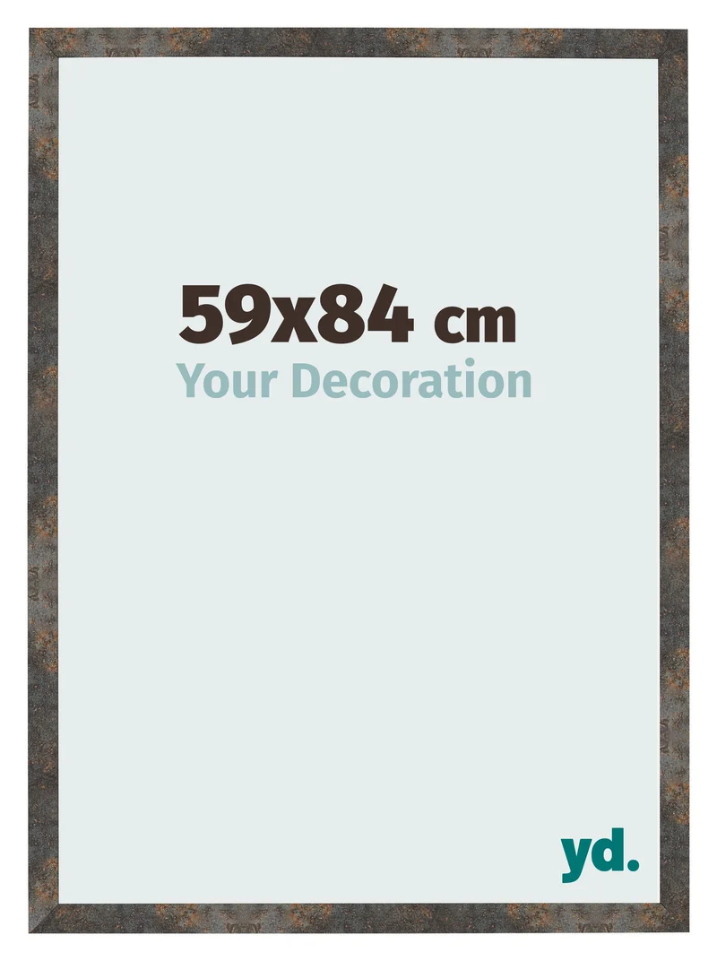 Bilderrahmen 59x84 cm - Oxidiertes Metall - MDF - Bologna