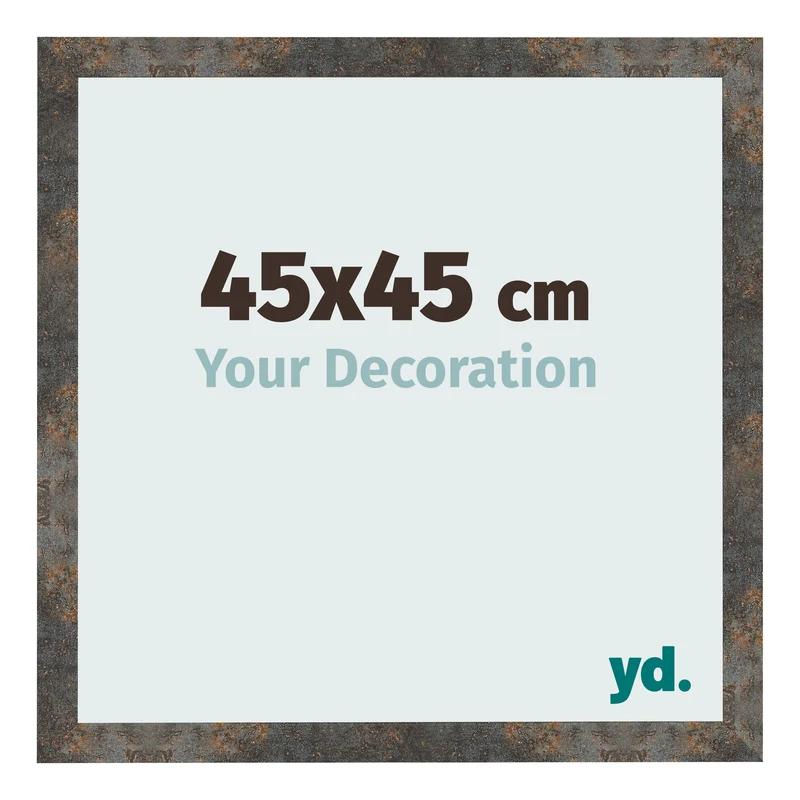Bilderrahmen 45x45 cm - Oxidiertes Metall - MDF - Bologna