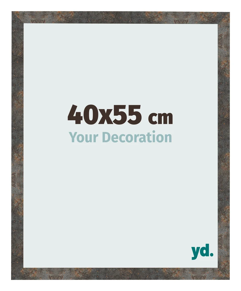 Bilderrahmen 40x55 cm - Oxidiertes Metall - MDF - Bologna