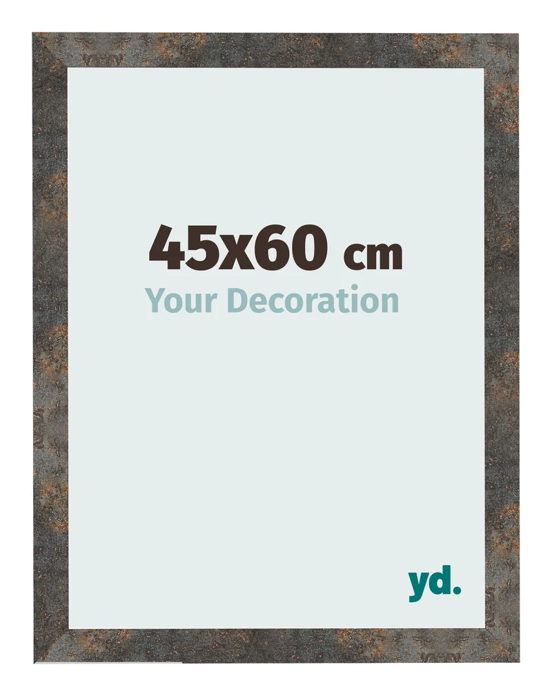 Bilderrahmen 45x60 cm - Oxidiertes Metall - MDF - Bologna