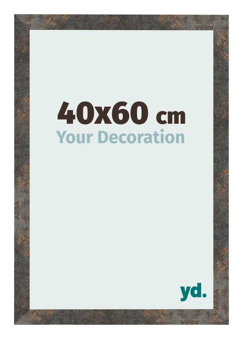 Bilderrahmen 40x60 cm - Oxidiertes Metall - MDF - Bologna