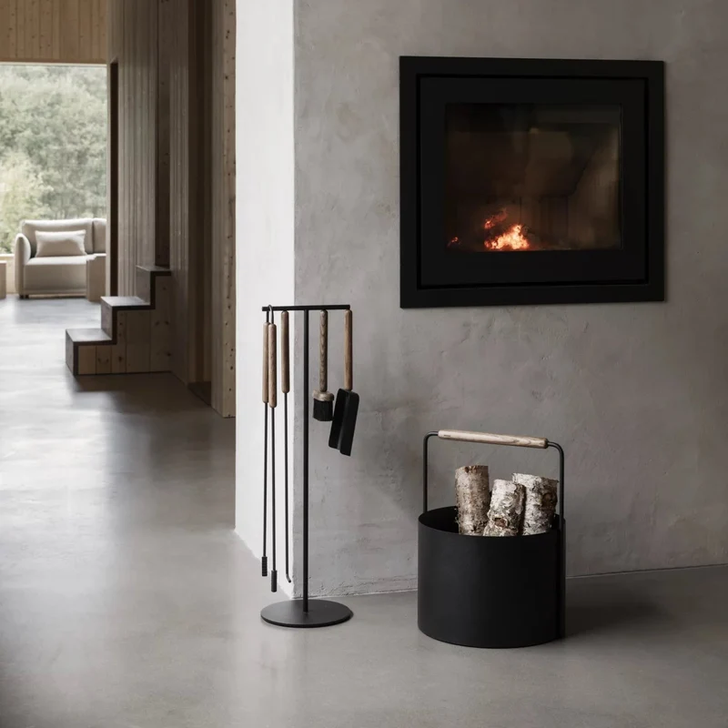 ASHI Kaminbesteck Brown Oak - blomus